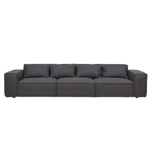 Felix Block 4 Seater Sofa - Coal by GlobeWest, a Sofas for sale on Style Sourcebook