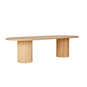 Benjamin Ripple Oval Dining Tables - Natural Ash by GlobeWest, a Dining Tables for sale on Style Sourcebook