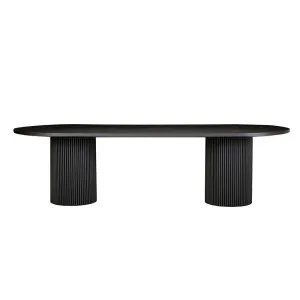 Benjamin Ripple Oval Dining Tables - Matt Black by GlobeWest, a Dining Tables for sale on Style Sourcebook