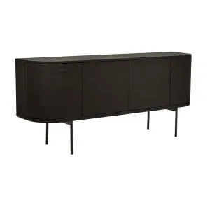 Orson Round Buffet - Matt Black Oak by GlobeWest, a Sideboards, Buffets & Trolleys for sale on Style Sourcebook