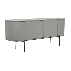 Orson Round Buffet - Grey Ash Gloss by GlobeWest, a Sideboards, Buffets & Trolleys for sale on Style Sourcebook