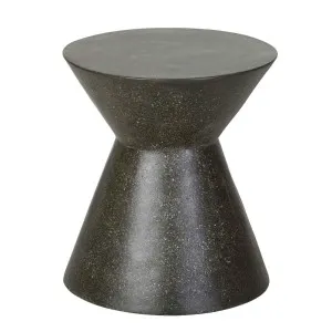 Granada Hourglass Side Table - Black Fleck by GlobeWest, a Tables for sale on Style Sourcebook