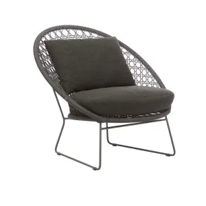 Normandy Round Occasional Chair - Graphite - Charcoal by GlobeWest, a Outdoor Chairs for sale on Style Sourcebook