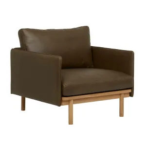 Tolv Pensive Sofa Chair - Heritage Hunter Green - Light Oak by Tolv, a Chairs for sale on Style Sourcebook