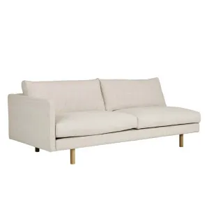 Sketch Base 2 Seater Left Arm Sofa - Oatmeal - Light Oak by Sketch, a Sofas for sale on Style Sourcebook