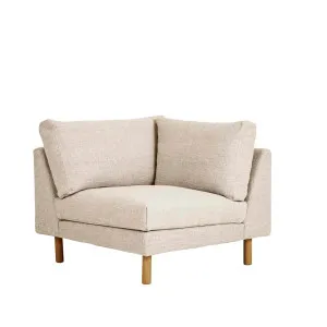 Sketch Base 2 Seater Left Arm Sofa - Oatmeal - Light Oak by Sketch, a Sofas for sale on Style Sourcebook