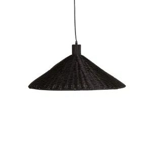 Finley Woven Pendant - Black by GlobeWest, a Pendant Lighting for sale on Style Sourcebook