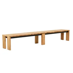 Hamptons Bench Seat - Natural Teak by GlobeWest, a Outdoor Benches for sale on Style Sourcebook