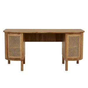 Willow Curve Desk - Natural Teak by GlobeWest, a Desks for sale on Style Sourcebook