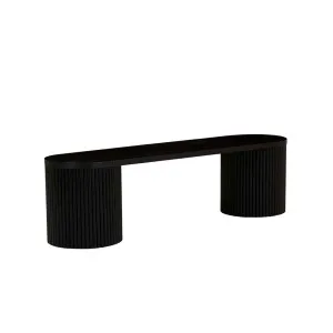 Benjamin Ripple Bench Seat - Matt Black by GlobeWest, a Benches for sale on Style Sourcebook