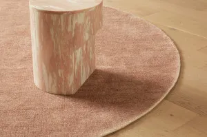 Tepih Neptune Round Rugs - Dusty Rose by GlobeWest, a Contemporary Rugs for sale on Style Sourcebook