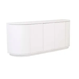 Oberon Crescent Buffet - White Grain Ash by GlobeWest, a Sideboards, Buffets & Trolleys for sale on Style Sourcebook