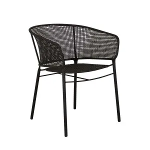 Cabana Woven Dining Armchair - Licorice - Licorice by GlobeWest, a Outdoor Chairs for sale on Style Sourcebook