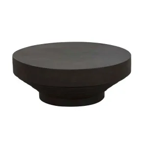 Mauritius Drum Coffee Table - Black Fleck - Ebony by GlobeWest, a Tables for sale on Style Sourcebook