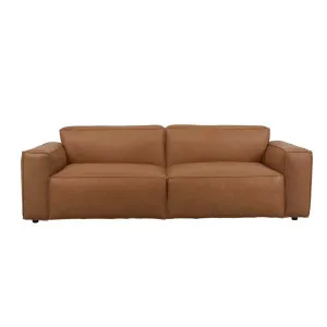 Sketch Baker 3 Seater Sofa - Camel Leather by Sketch, a Sofas for sale on Style Sourcebook