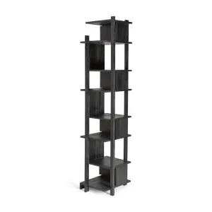 Ethnicraft Teak Abstract Bookshelf - Black by Ethnicraft, a Bookshelves for sale on Style Sourcebook