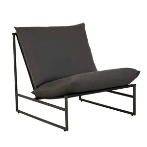 Pier Sling Occasional Chair - Dark Grey - Black by GlobeWest, a Outdoor Chairs for sale on Style Sourcebook