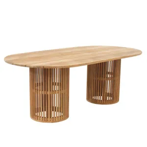 Banksia Oval Dining Table - Natural Teak by GlobeWest, a Tables for sale on Style Sourcebook