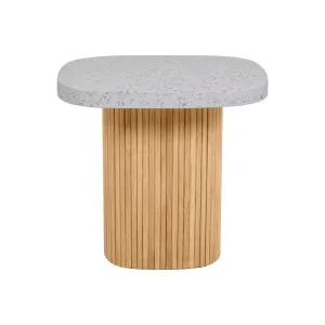 Sketch Gion Side Table - Nougat Terrazzo - Light Oak by Sketch, a Side Table for sale on Style Sourcebook