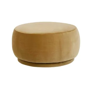 Kennedy Button Ottoman - Soft Moss Velvet by GlobeWest, a Ottomans for sale on Style Sourcebook