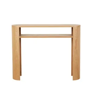 Classique Oval Small Shelf Console - Natural Ash by GlobeWest, a Console Table for sale on Style Sourcebook