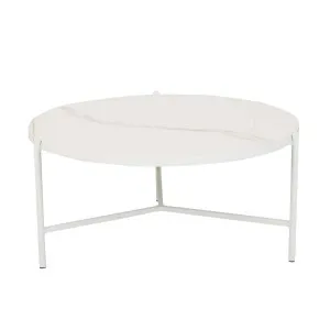 Aruba Resort Ceramic Coffee Tables - White Ceramic - White by GlobeWest, a Tables for sale on Style Sourcebook