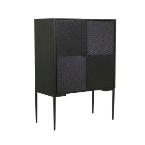 Finsbury Geo Storage Unit - Matt Black by GlobeWest, a Sideboards, Buffets & Trolleys for sale on Style Sourcebook