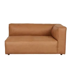 Sketch Baker Left Chaise - Camel Leather by Sketch, a Sofas for sale on Style Sourcebook