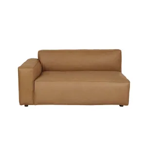 Sketch Baker Left Chaise - Camel Leather by Sketch, a Sofas for sale on Style Sourcebook