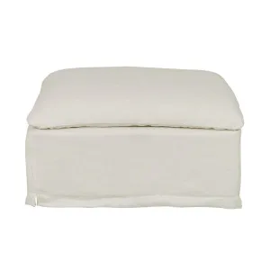 Natadora Salon Ottoman - Ivory Linen by Natadora, a Ottomans for sale on Style Sourcebook