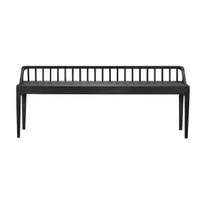 Ethnicraft Spindle Bench Seat - Black Oak by Ethnicraft, a Benches for sale on Style Sourcebook