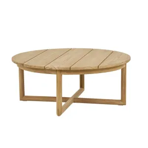 Wilomena Round Coffee Table - Natural Teak by GlobeWest, a Tables for sale on Style Sourcebook