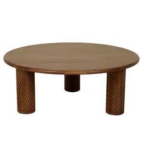 Orion Pillar Coffee Table - Natural Teak by GlobeWest, a Coffee Table for sale on Style Sourcebook