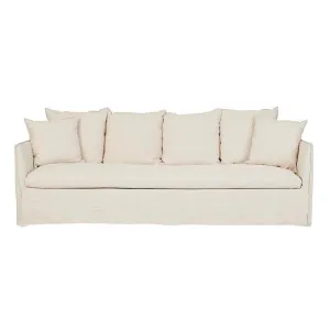 Vittoria Slip Cover 4 Seater Sofa - Dune Linen by GlobeWest, a Sofas for sale on Style Sourcebook