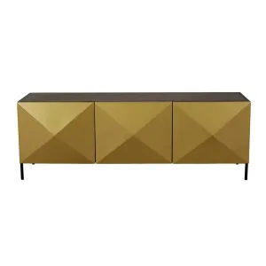 Amelie Facet Entertainment Unit - Antique Brass by GlobeWest, a Entertainment Units & TV Stands for sale on Style Sourcebook