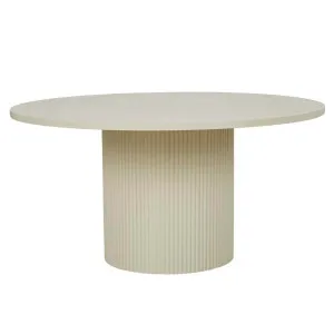 Benjamin Ripple Round Dining Tables - Putty by GlobeWest, a Dining Tables for sale on Style Sourcebook