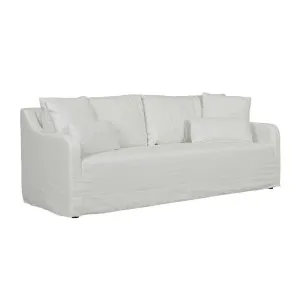 Sidney Slip 3 Seater Sofa - Milk by GlobeWest, a Sofas for sale on Style Sourcebook