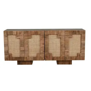 Zephyr Woven Buffet - Natural - Brown by GlobeWest, a Sideboards, Buffets & Trolleys for sale on Style Sourcebook