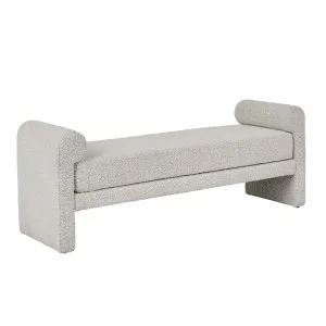 Bennet Bench Seat - Grey Speckle Boucle by GlobeWest, a Benches for sale on Style Sourcebook