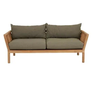 Sicily Frame 3 Seater Sofa - Shale - Natural Teak by GlobeWest, a Outdoor Sofas for sale on Style Sourcebook