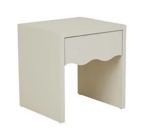 Artie Wave Bedside - Bone by GlobeWest, a Bedside Tables for sale on Style Sourcebook