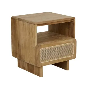 Freya Woven Bedside - Natural Teak by GlobeWest, a Bedside Tables for sale on Style Sourcebook