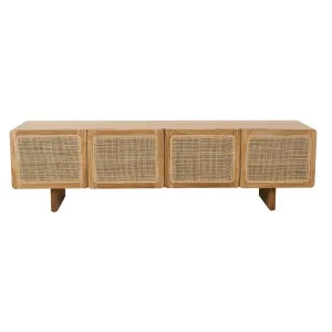 Freya Woven Entertainment Unit - Natural Teak by GlobeWest, a Entertainment Units & TV Stands for sale on Style Sourcebook