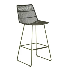 Granada Sleigh Barstool - Moss by GlobeWest, a Outdoor Chairs for sale on Style Sourcebook