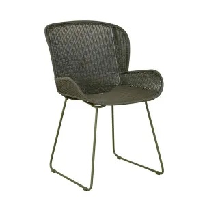 Granada Butterfly Closed Weave Dining Chair - Moss by GlobeWest, a Outdoor Chairs for sale on Style Sourcebook