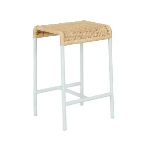 Weaver Loop Barstool - Natural - White by GlobeWest, a Bar Stools for sale on Style Sourcebook