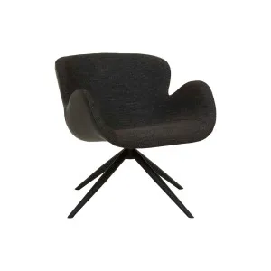 Astrid Arm Chair - Lead Speckle - Black by GlobeWest, a Chairs for sale on Style Sourcebook