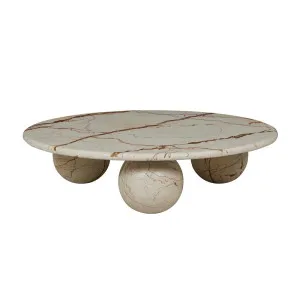 Atlas Sphere Coffee Table - Brown Vein Marble by GlobeWest, a Coffee Table for sale on Style Sourcebook