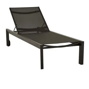 Pier Straight Sunbed - Black - Black by GlobeWest, a Outdoor Sunbeds & Daybeds for sale on Style Sourcebook