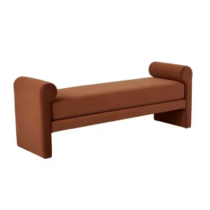 Bennet Bench Seat - Cinnamon Velvet by GlobeWest, a Benches for sale on Style Sourcebook